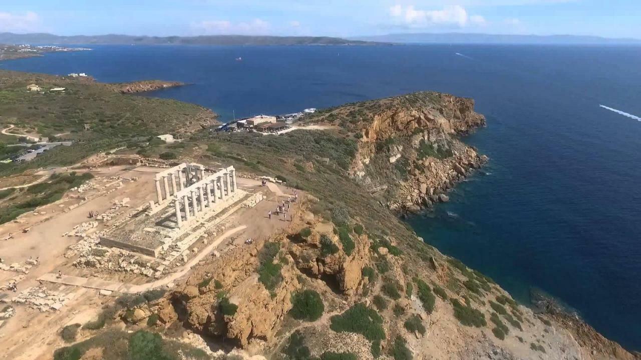 Sandra'S Sea View At Sounio Kaap Soenion Buitenkant foto